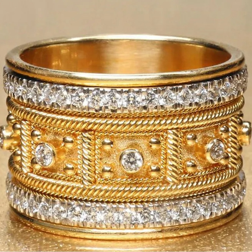 PRINCESS CUT DENKAYS RING - Picture 2 of 7